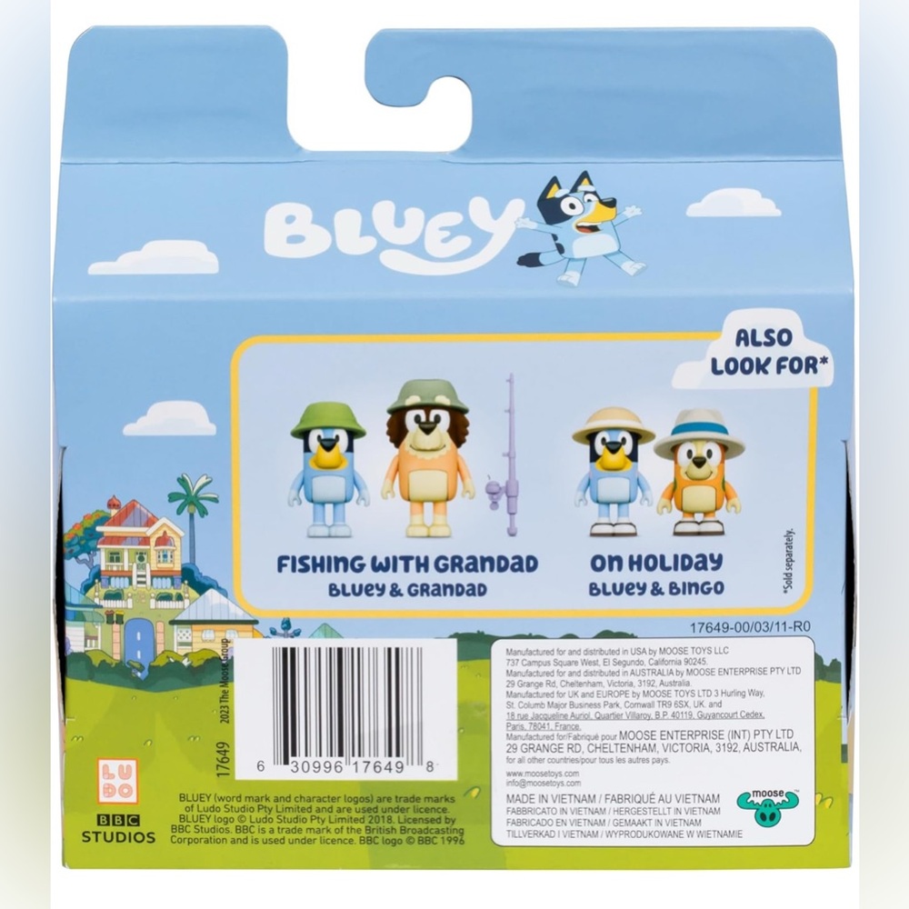 Bluey Animal Costume Figures 2pk New in Box - Picture 5 of 6